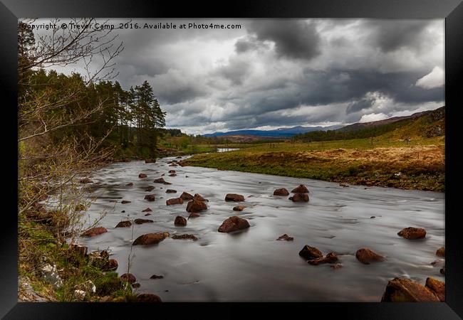 River Gaur, Loch Rannoch Framed Print by Trevor Camp