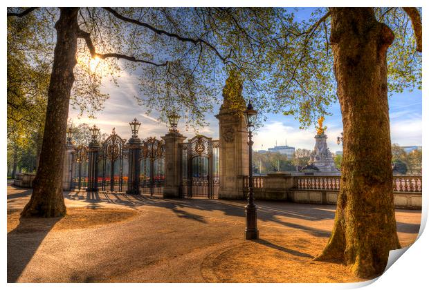 Canada Gate Green Park London Print by David Pyatt