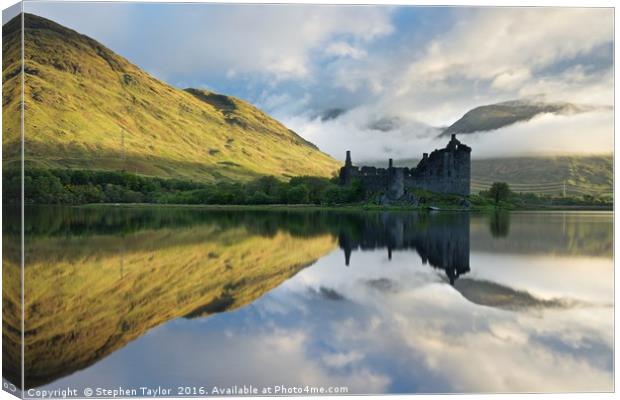 A new day at Kilchurn Canvas Print by Stephen Taylor