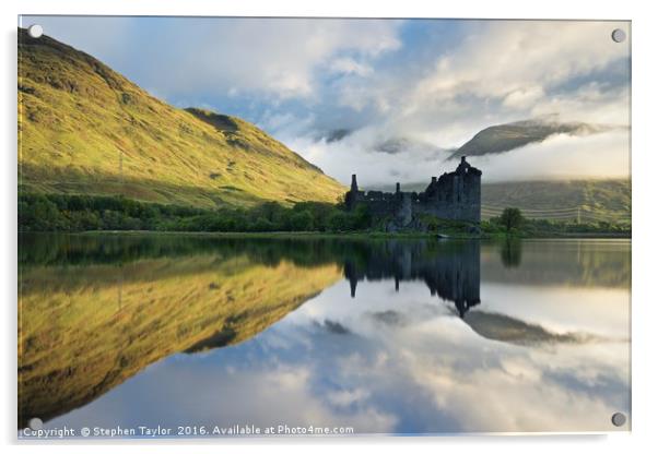 A new day at Kilchurn Acrylic by Stephen Taylor