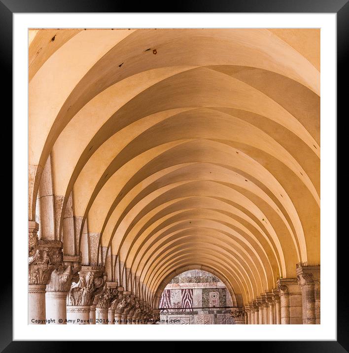 Arches Framed Mounted Print by Amy Powell