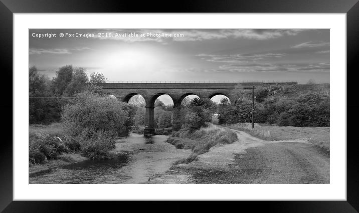 Seven arches bury lancashire Framed Mounted Print by Derrick Fox Lomax