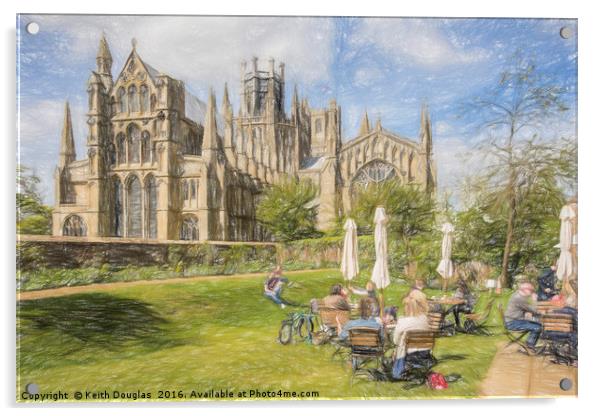 Ely Cathedral from the East Acrylic by Keith Douglas
