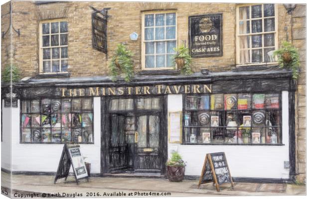 The Minster Tavern Canvas Print by Keith Douglas