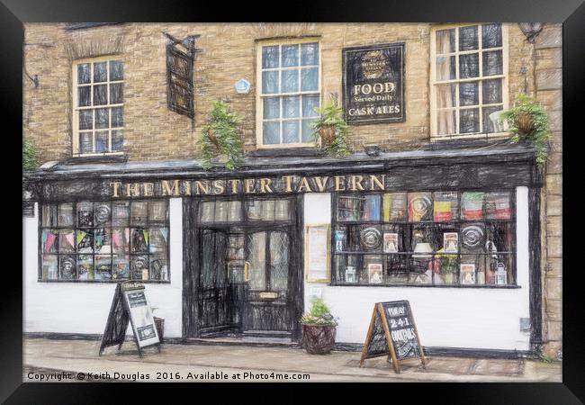 The Minster Tavern Framed Print by Keith Douglas