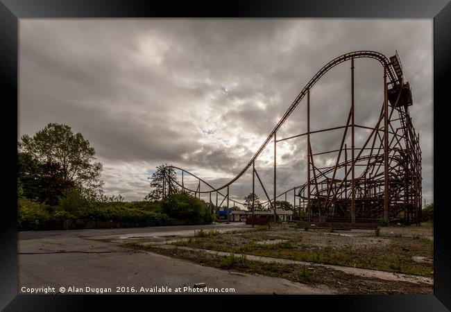 Abandoned Theme Park Framed Print by Alan Duggan