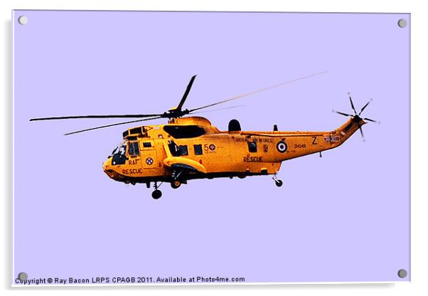 RAF RESCUE HELICOPTER Acrylic by Ray Bacon LRPS CPAGB