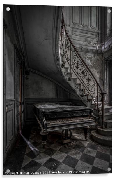 Abandoned  Chateau Verdure Acrylic by Alan Duggan
