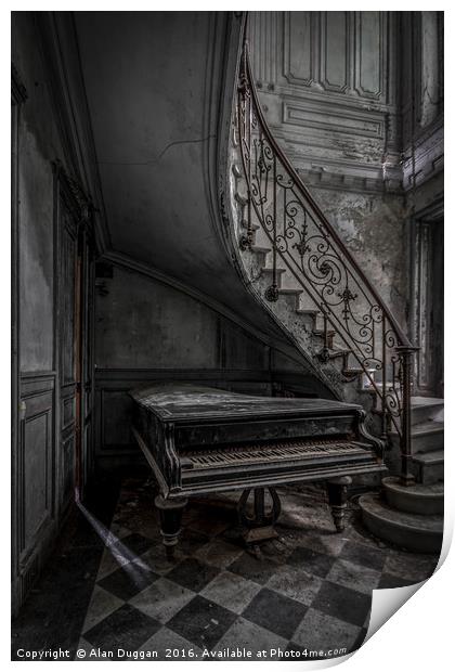 Abandoned  Chateau Verdure Print by Alan Duggan