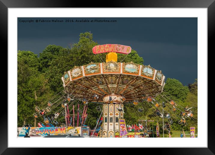 Great Fun at the Funfair! Framed Mounted Print by Fabrizio Malisan
