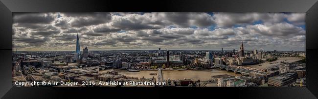 London Cityscape Framed Print by Alan Duggan