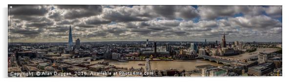 London Cityscape Acrylic by Alan Duggan