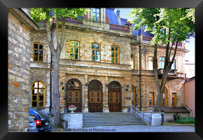 House, Old Town, Tallinn, Estonia Framed Print by Carole-Anne Fooks