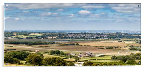Bembridge Airport Panorama Acrylic by Wight Landscapes