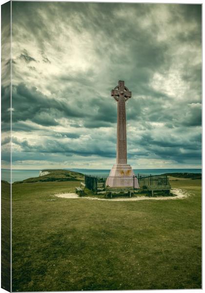 Tennyson Monument IOW Canvas Print by Wight Landscapes