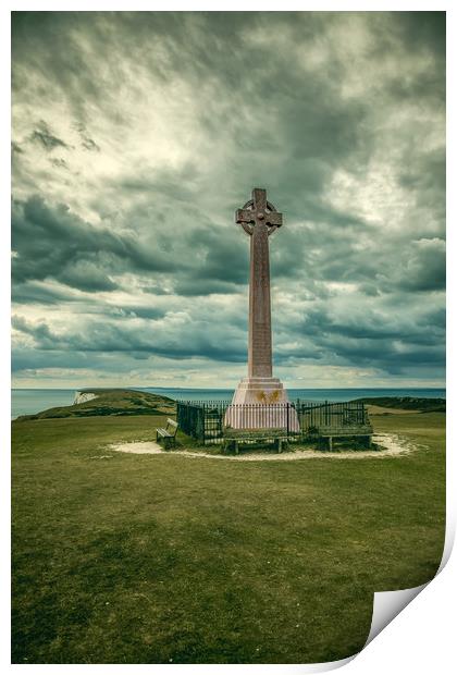 Tennyson Monument IOW Print by Wight Landscapes
