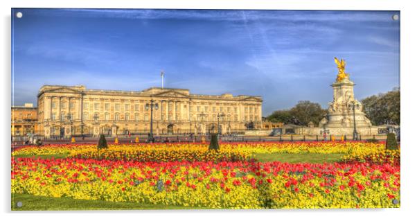 Buckingham Palace London Panorama Acrylic by David Pyatt