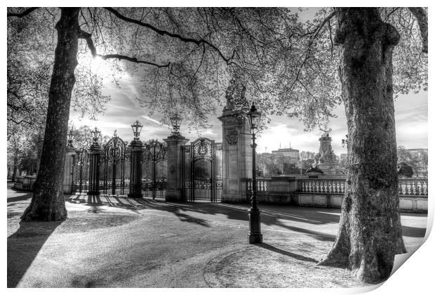 Canada Gate Green Park London Print by David Pyatt