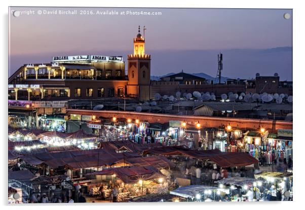 Mystical Marrakech Acrylic by David Birchall