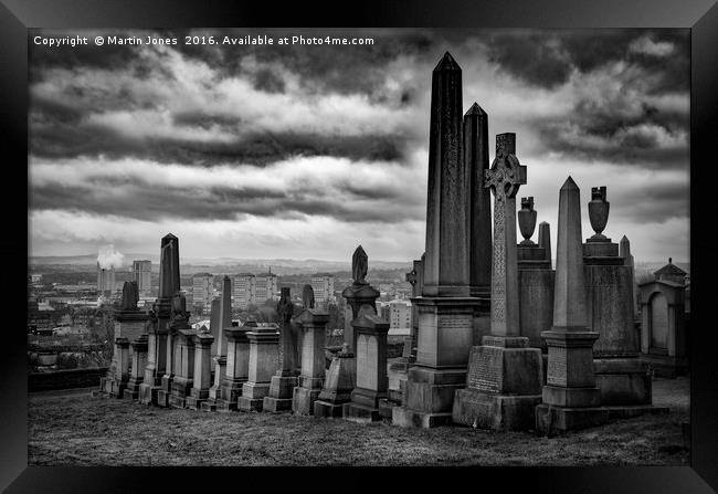 The City of the Dead, Glasgow's Necropolis. Framed Print by K7 Photography