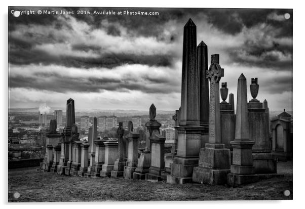 The City of the Dead, Glasgow's Necropolis. Acrylic by K7 Photography