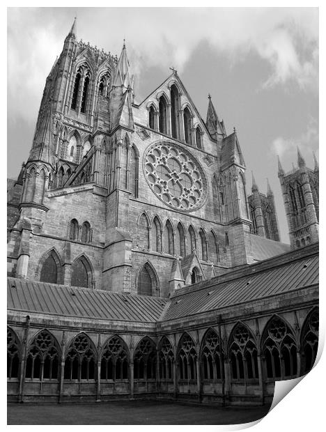 Lincoln cathedral  Print by Jon Fixter