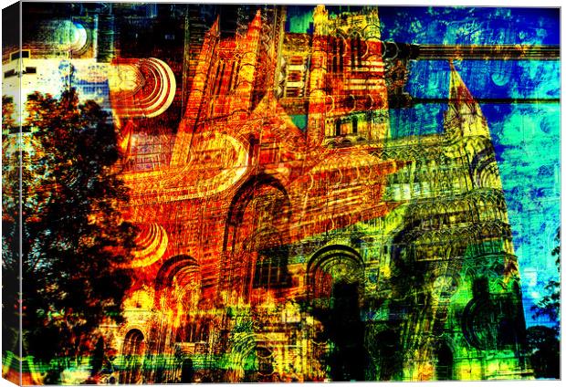 Cathedral in colours Canvas Print by Jon Fixter