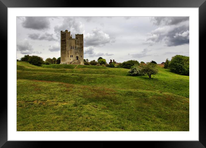 Orford Castle  Framed Mounted Print by Darren Burroughs
