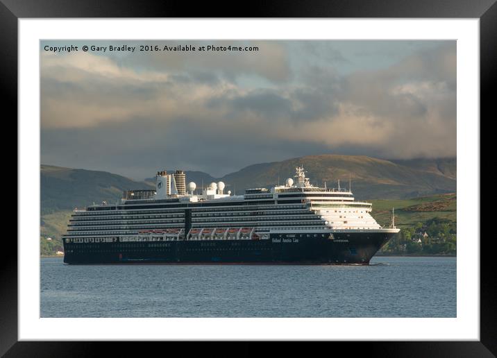 Zuiderdam Arrives on the Clyde Framed Mounted Print by GBR Photos