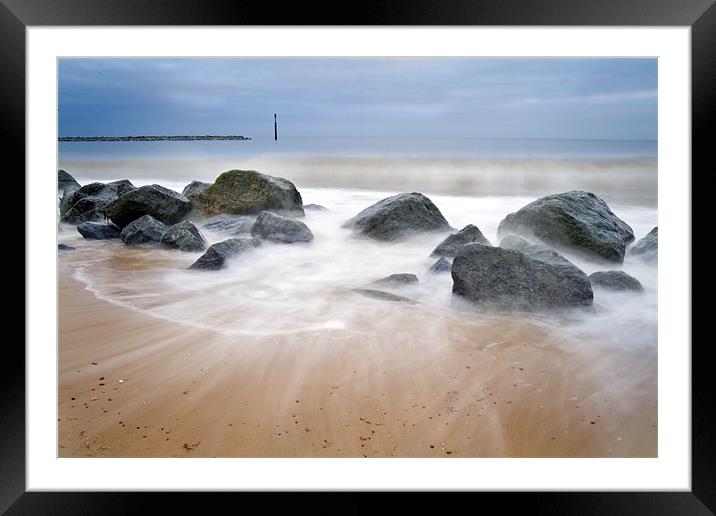 Milky shore Framed Mounted Print by Stephen Mole