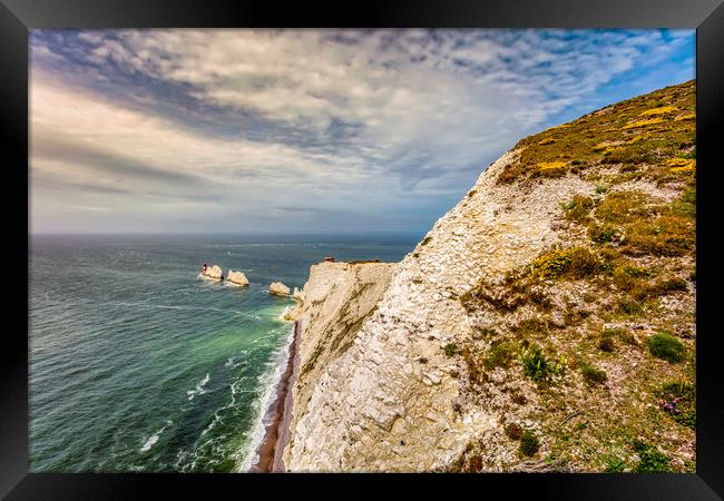 The Needles Framed Print by Wight Landscapes