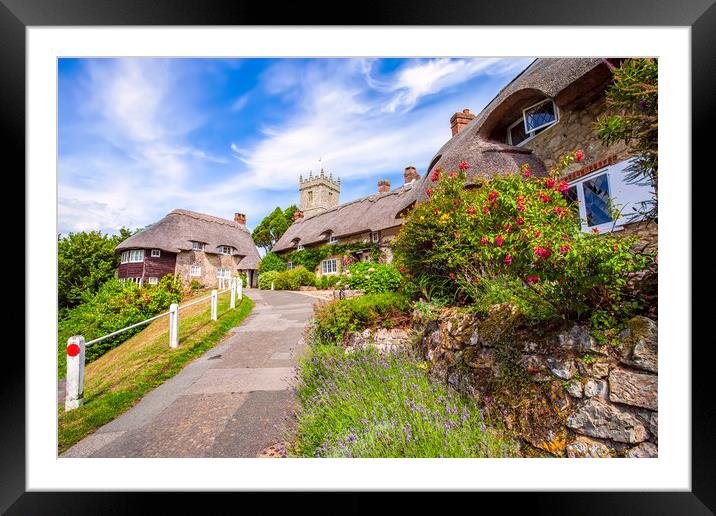 Godshill Village Framed Mounted Print by Wight Landscapes