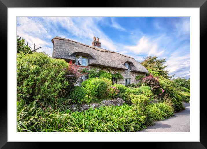 Godshill Village Cottage Framed Mounted Print by Wight Landscapes
