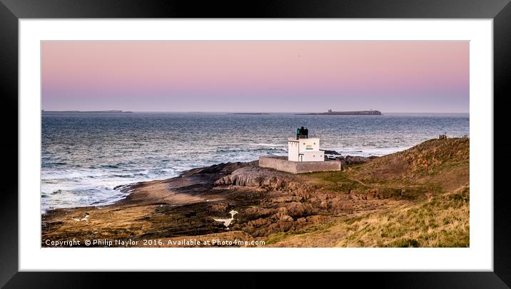 The Bamburgh Lighthouse........... Framed Mounted Print by Naylor's Photography