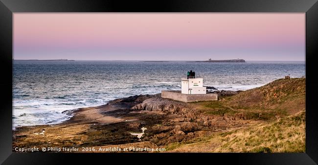 The Bamburgh Lighthouse........... Framed Print by Naylor's Photography