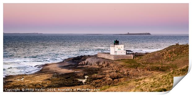 The Bamburgh Lighthouse........... Print by Naylor's Photography