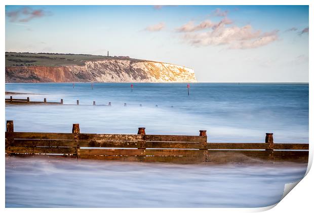 Yaverland Beach Groyne LE Print by Wight Landscapes