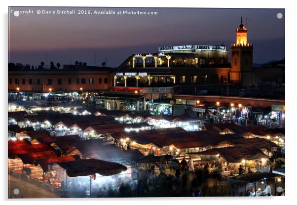 Mystical Marrakech Night Acrylic by David Birchall
