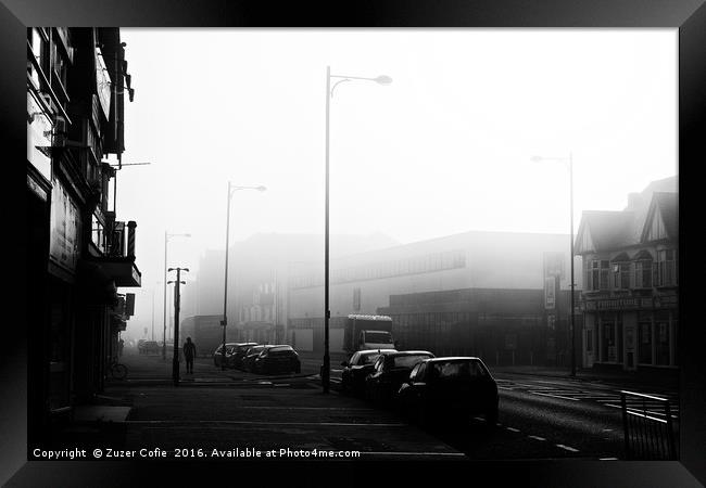 A Foggy Morning Framed Print by Zuzer Cofie