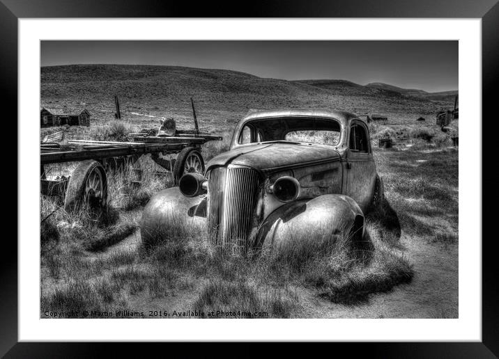 Bodie Ghost Town Framed Mounted Print by Martin Williams