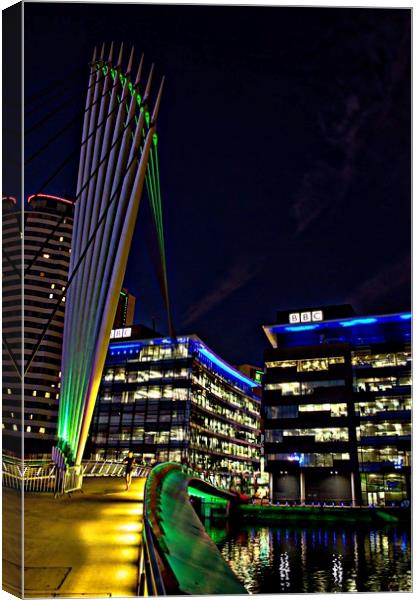 Salford Quays Media City Canvas Print by Andy Smith