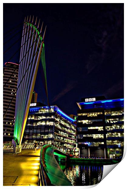 Salford Quays Media City Print by Andy Smith