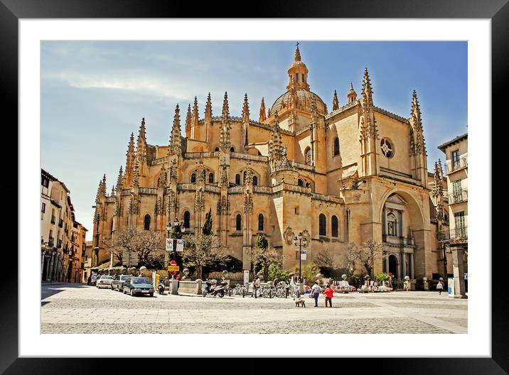 View of Cathedral of Segovia Framed Mounted Print by Igor Krylov