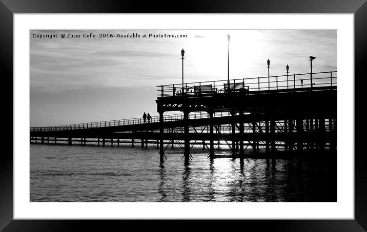 Southend On Sea Pier Framed Mounted Print by Zuzer Cofie