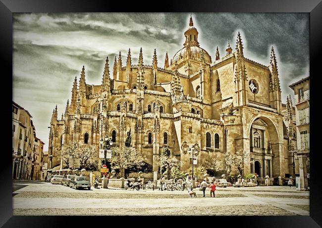 View of Cathedral of Segovia Framed Print by Igor Krylov