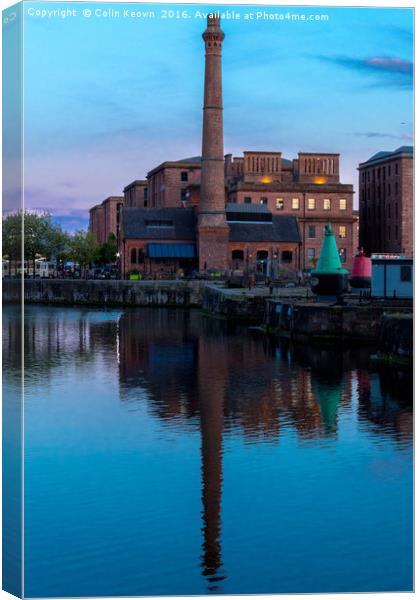 Pumphouse at the Albert Dock Canvas Print by Colin Keown