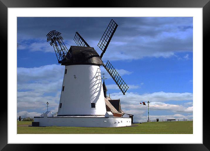 The Windmill. Framed Mounted Print by Irene Burdell