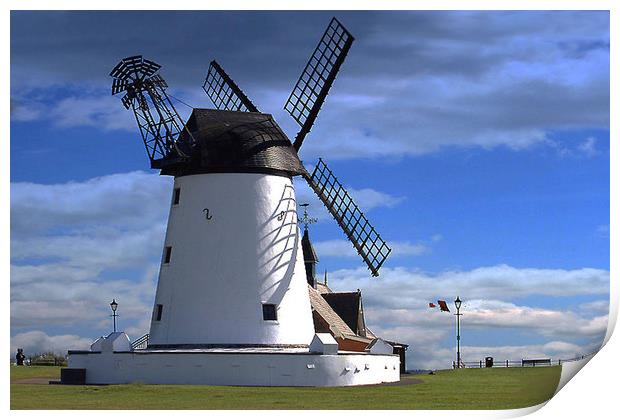 The Windmill. Print by Irene Burdell