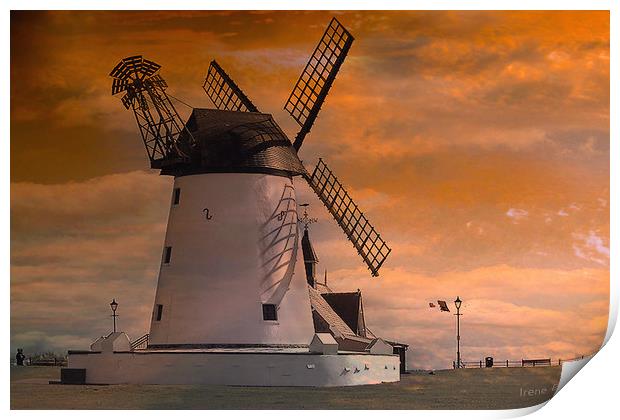 THe Windmill. Print by Irene Burdell