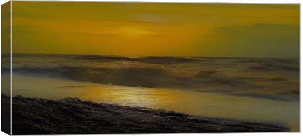 The Calm Sea Canvas Print by sylvia scotting